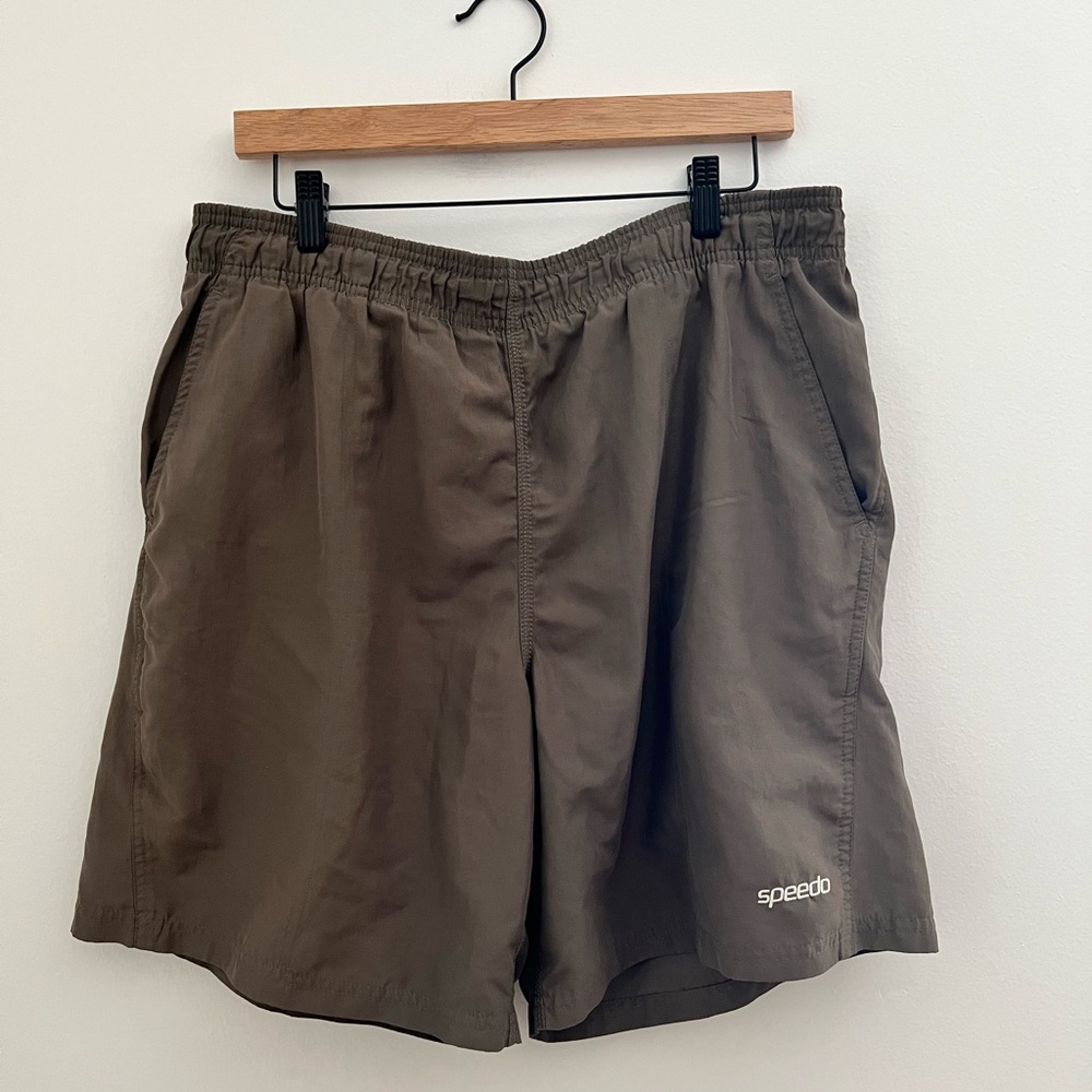 Speedo Men's Olive Grey Swim/Beach Shorts